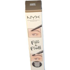 NYX Fill & Fluff Eyebrow Pomade Pencil with Amazing Fluffing Brush in Espresso